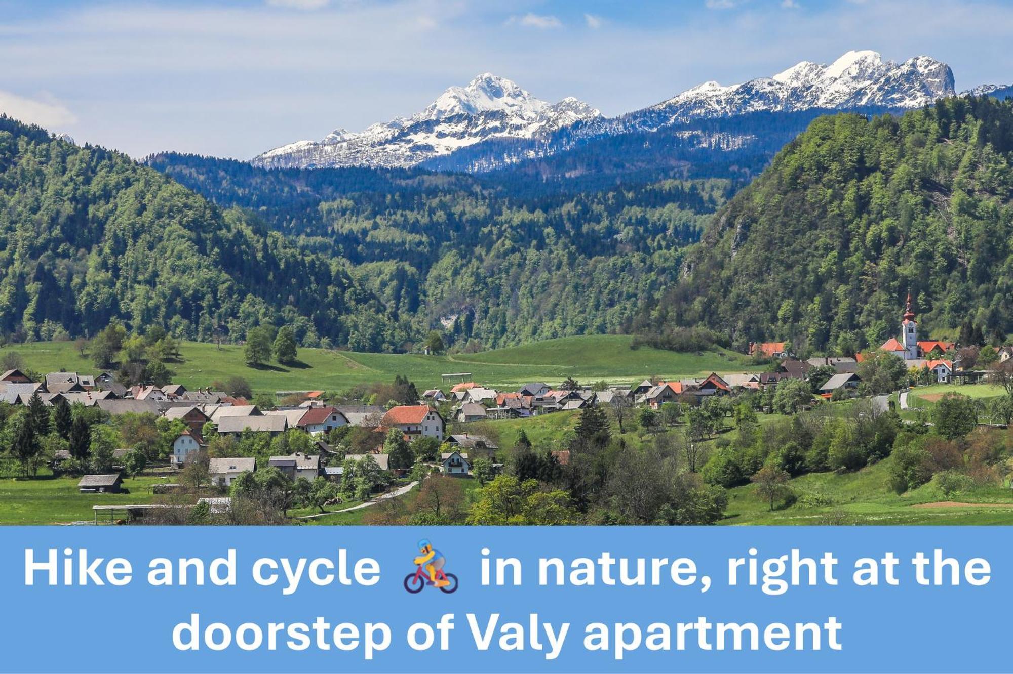 Apartment Valy - Free Bikes, Relaxing Terrace & Near Bled Eksteriør bilde